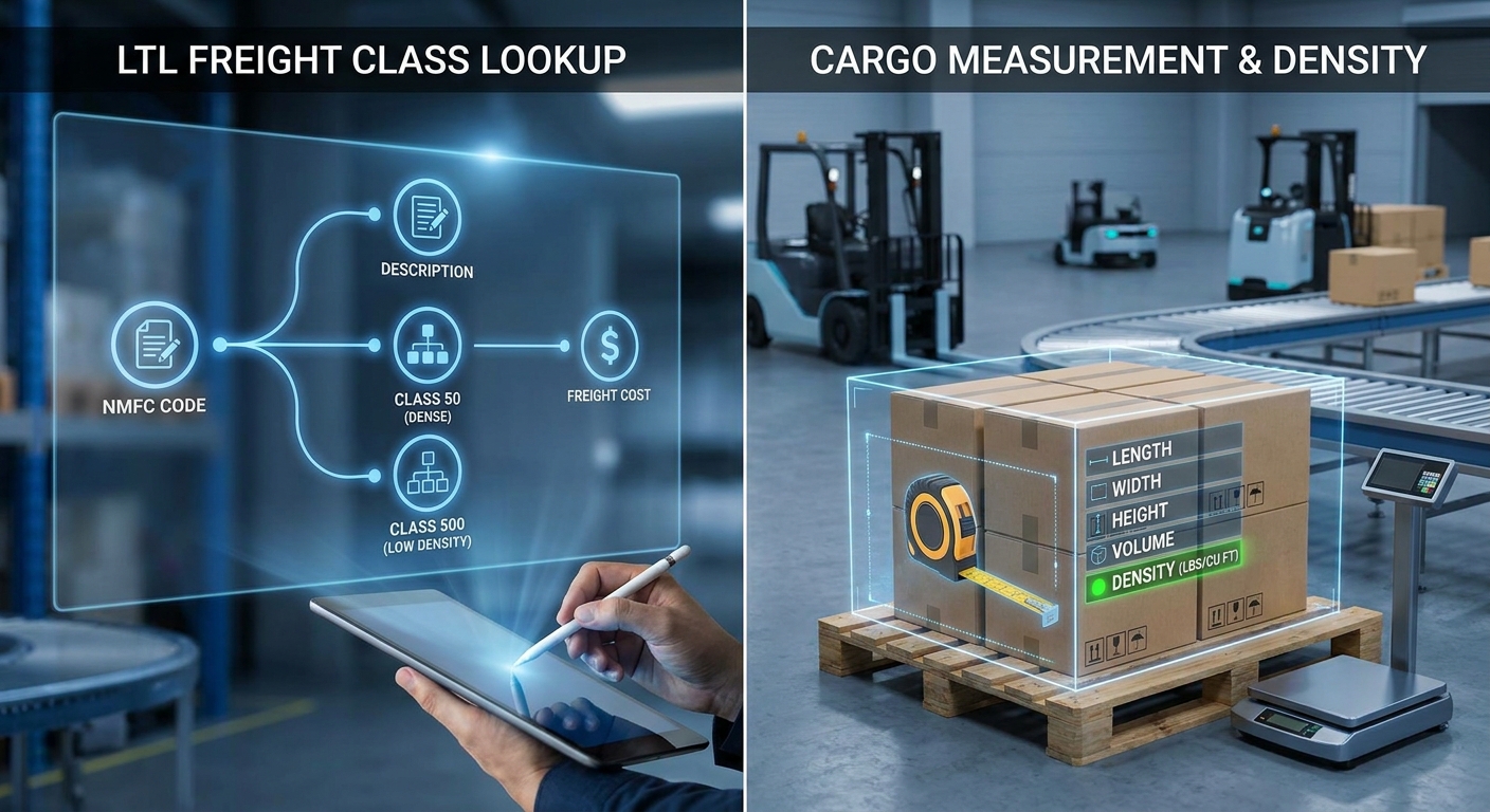 Freight Class Lookup vs. Density Calculation: Navigating LTL Classification in 2026